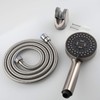 Tecmolog BS144NAF Brushed Nickel Shower Head with 5 Jet Types