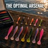 12 Pack Lifelike Paddle Tail Swimbaits for Bass, Trout, Walleye