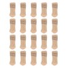 20PCS Chair Leg Covers Acrylic Silicone Double Layer Elastic Furniture