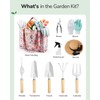 Grenebo Gardening Tools, 10-Piece Garden Tools Gift Set for Women,