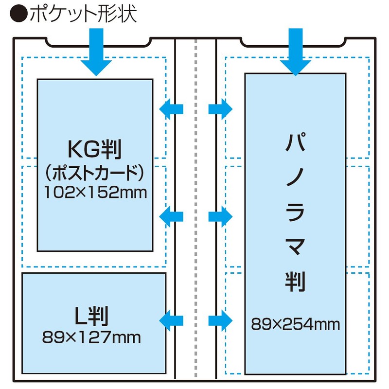 ナカバヤシ ポケット アルバム フォトホルダー L判288枚シャーベットカラー バナナ PHL-1288-Y