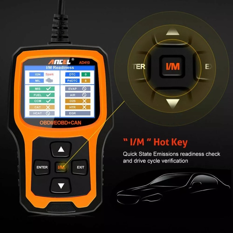 Ancel Toyota RAV4 OBD2 OBDII Diagnostic Tool Erase Fault Code