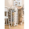 WWWHZGYS 6 Tier Rolling Bookshelf, Mobile Bookshelf with Wheels,Movable Storage