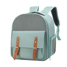 Pet Carrier Backpack Breatheable Mash Pet Carrying Bag Waterproof Portable Pet Travel Carrier for Cats Dogs Green