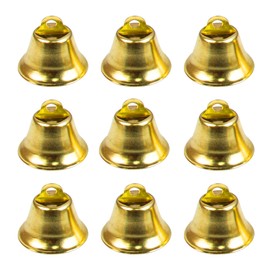 AUEAR, Mini Gold Liberty Jingle Bells for Craft Making Wind Chimes and Favor Decorating (60 Pack, 26 mm/1 inch)