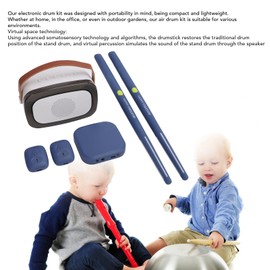 Air Drum Set Electronic Drum Set, 3D Motion Sensing Professional Virtual Air Drum Set with Drumsticks & Pedals & Speaker, Invisible Drum Set for Adults, Kids, Beginners Gift