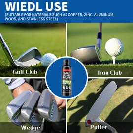 QONS Golf Club Polish Rust Remover Kit Cleaner Use for Polishing Golf Clubs Wedges and Putters,Suitable for Golf Clubs Grooves Scratch Remover,Rust,Scuff and Stain Remover,Polish Restore,6.76 FLOZ