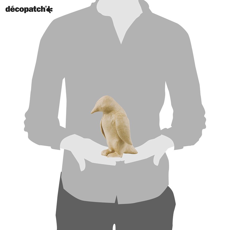 Décopatch - Ref SA116O - Penguin - Papier Maché Object