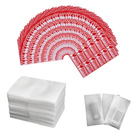 Pack of 50 Foam Bags, Padded Foam Bag, Packaging Material Bubble Wrap Moving - 50 Pieces Premium EPE Mother of Pearl Labels, Foam Bags, Protective Packaging Material