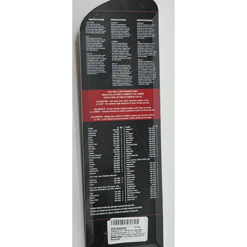 LiquanQ 3 Way Soil Meter - Sunlight - Moisture -