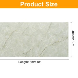 uxcell Marble Contact Paper 15.7"x118" Self-Adhesive Marble Peel and Stick Countertops Wallpaper Waterproof for Wall Kitchen Countertop Cabinet Bathroom, Navy Jade