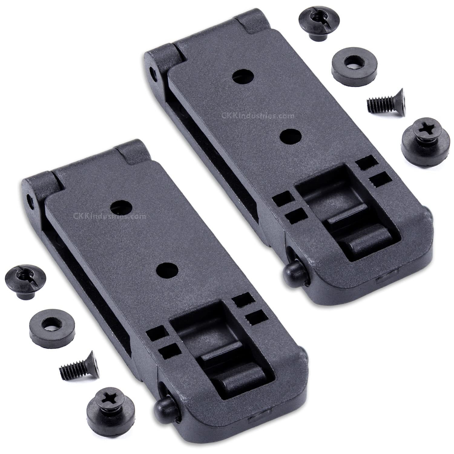 HolsterSmith [2 Pack] Molle Compatible Locking Belt Clips w/Mounting ...