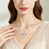 Alphm Angel Wings Cross Necklace for Women 925 Sterling Silver
