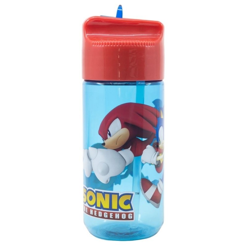OM SUPPLIES Sonic Characters Childrens Tritan Reusable Drinking Bottle 430ml