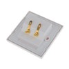 BAOBLADE Speaker Terminal Square Shape Wall Face Plate with 2