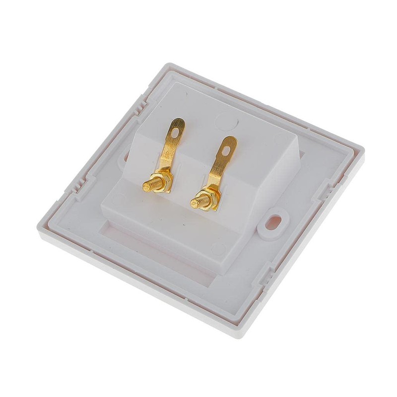 BAOBLADE Speaker Terminal Square Shape Wall Face Plate with 2
