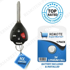 RemoteSuperMarket For 2010 2011 2012 2013 Toyota Corolla Venza Keyless Car Remote Uncut Key Fob