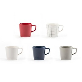 [Takgaon] Mine Mug Color Choose 1 (White / Check / Gray / Blue / Red), Check / [탁가온] 마인 머그컵 색상 택 1 (화이트 / 체크 / 그레이 / 블루 / 레드), 체크