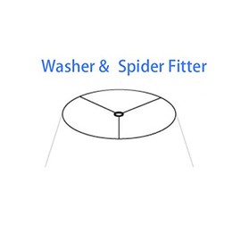 Urbanest Burlap Drum Lamp Shade, 10-inch By 10-inch By 10-inch, Spider