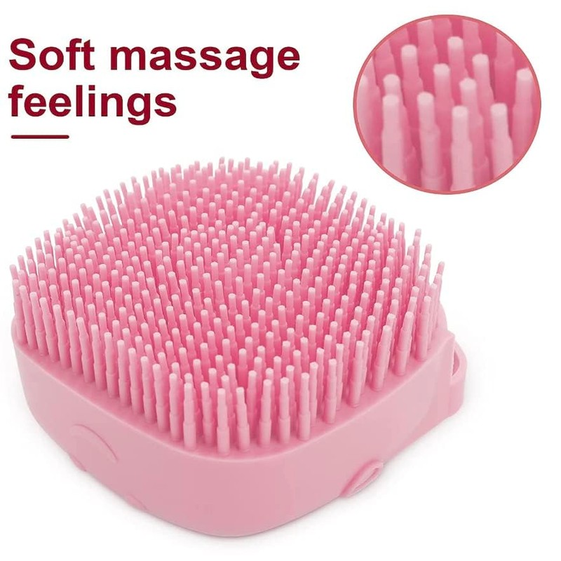 Pet Bath Massage Brush Puppy Dog Cat Grooming Cleaning Soft