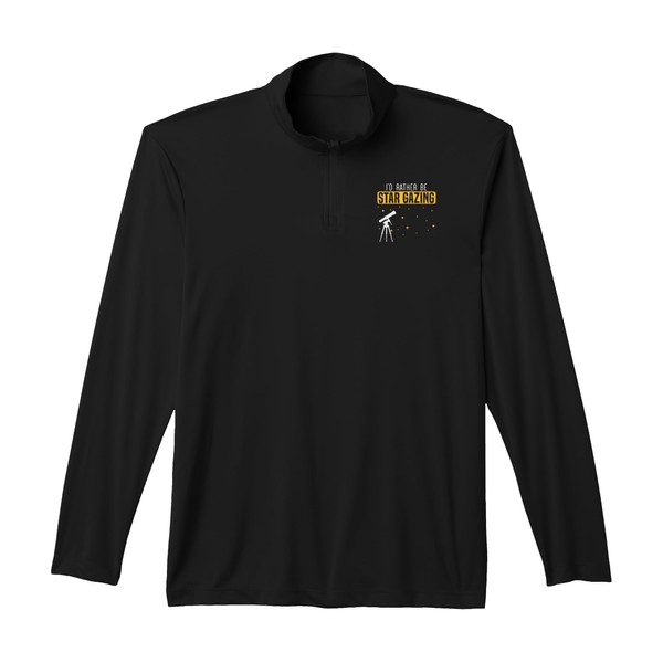 I'd Rather Be Star Gazing Astronomy Stars Constellations Performance Quarter-Zip