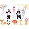 Funivals Easter Bunny costume for kids,Rabbit onesie bodysuit, one-piece garment,