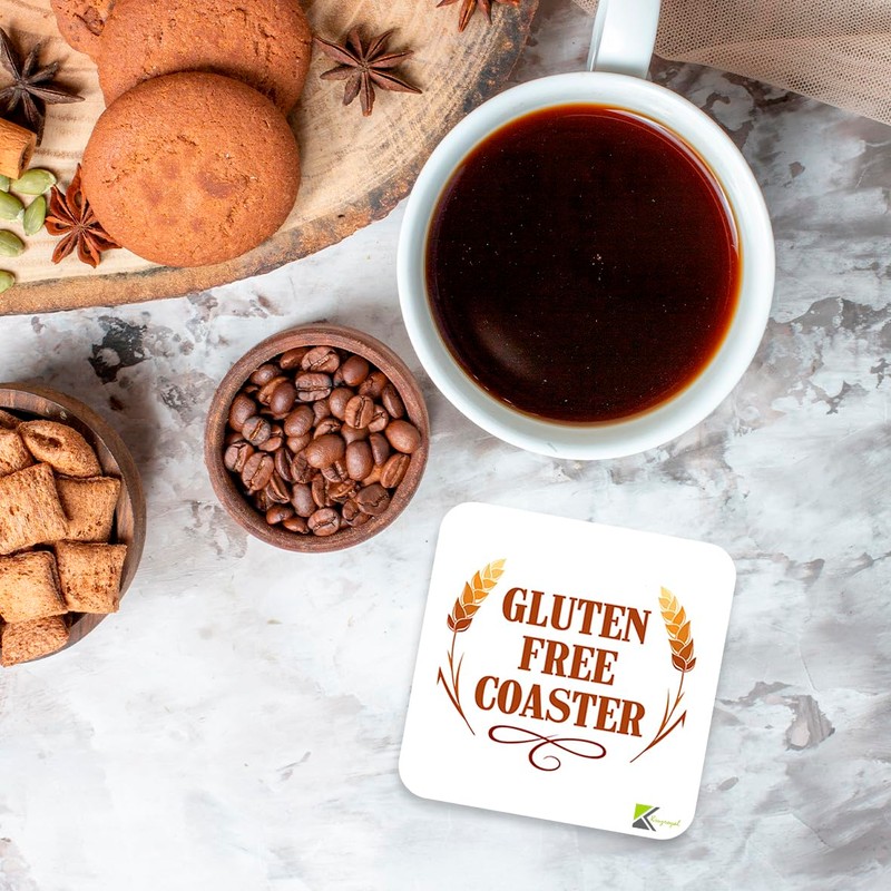 CS915 Gluten Free Coaster Novelty Funny Coffee Tea Drink Gift