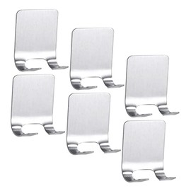 DECHOUS 6piezas Porta Rastrillos Ducha Acero Inoxidable Soporte Adhesivo Pared Organizador Afeitado Hombre Barba