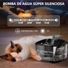 4L/135oz Bebedero para Gato con Luz LED, Fuente de Agua
