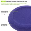 Champion Sports-CHSFDSET Rounded Edge Foam Discs, Red/Yellow/Royal Blue/Green/Orange/Purple