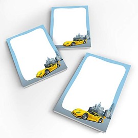 12 Mini Notepads Racing Car Racing Car Notepad Party Bag Guest Gift for Birthday Children's Birthday Boys