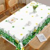 Arquiel St. Patrick's Day Shamrock Tablecloth Waterproof, Spring Green Table