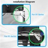 4-in-1 PTFE Adapter for X1/P1 Series, 3D Printer Multi-Color and
