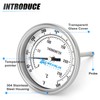 MEANLIN MEASURE 1/2" NPT Bimetal Thermometer for hot Water, boilers,