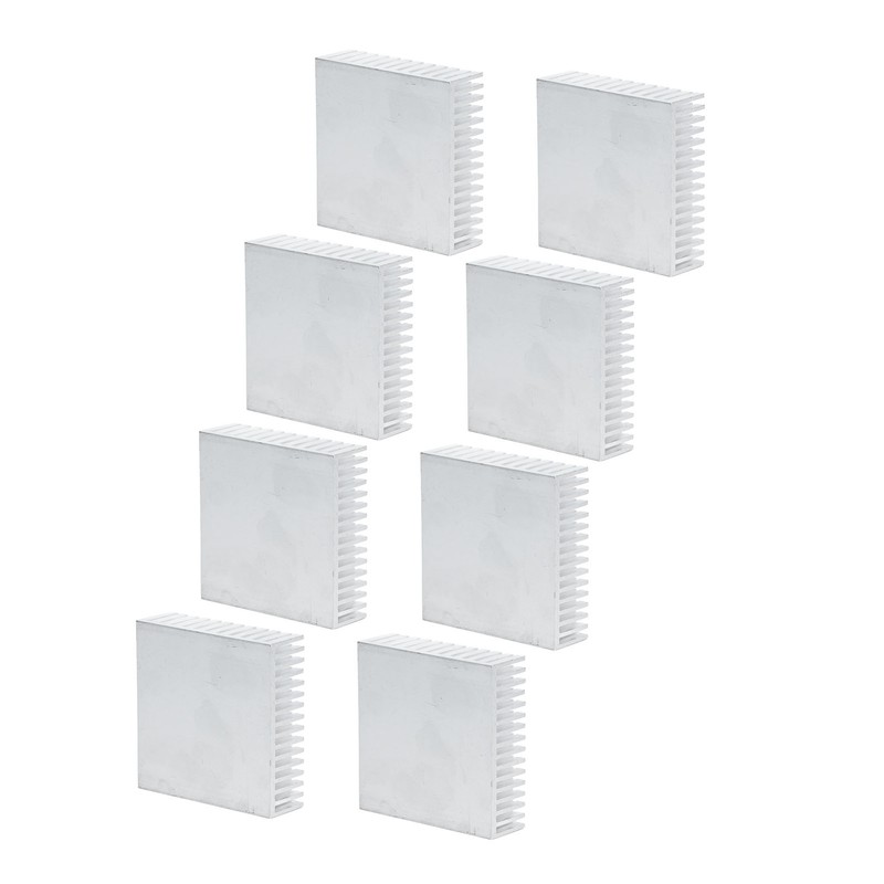 8Pcs Heat Sink Cooling Heatsink Cooler Aluminium Alloy 50x50x15mm Accessory