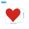 PATIKIL 3 Pcs Iron On Patch Heart Embroidered Patch for