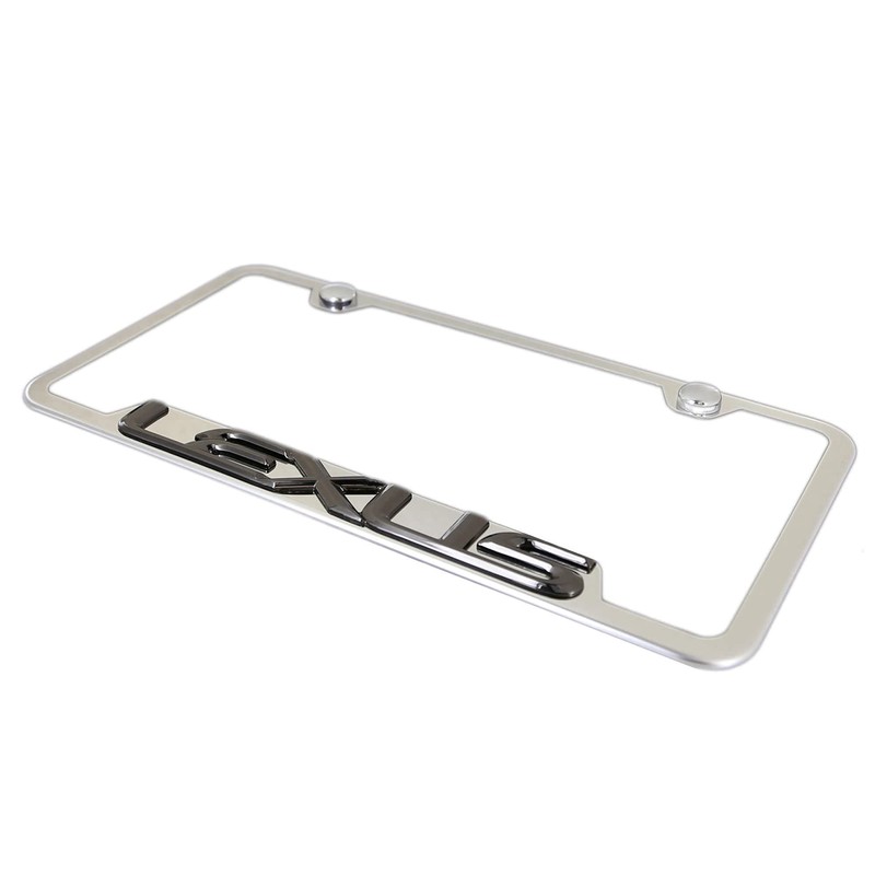 Au-TOMOTIVE Gold Lexus 3D Black Pearl/Black Pearl Cut-Out License Plate