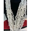 Quartz chip beads 36 inch strand
