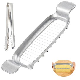 najdeiuyt Butter Slicer, Stainless Steel Butter Cutter Slicer Single Stick, 1/4 Inch Slices Butters Cutter for Block Cheese, Butter Squares, Soft Fruits, Kitchen Food Tool Dishwasher Safe