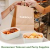 Maxdot 50 Pack Disposable Food Containers with Lids Paper Food