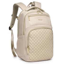 Wotony 17inch large capacity Laptop Backpack Purse for Women, 17inch Work Travel Computer Bags (light pink, 17Inch)