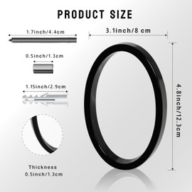 Address Numbers for House,5 Inches Floating House Numbers for Outside, Metal Mailbox Numbers, Rust Proof Zinc Alloy Modern Address Plaques with Nail Kits, Black 0