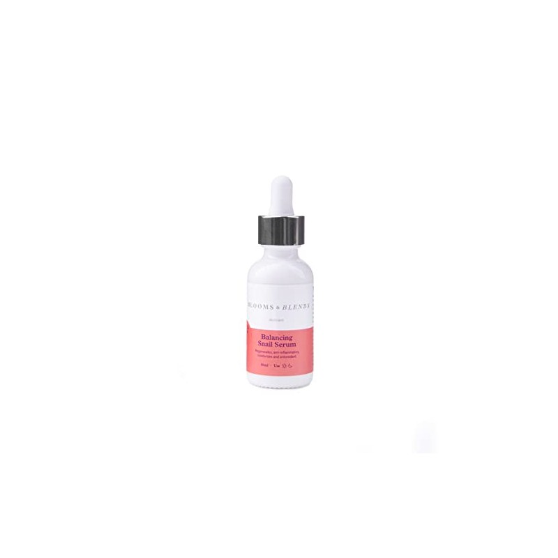 Blooms and Blends skincare, Balancing Snail Serum, 30ml.