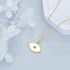MONGAS Pearl Necklace Sterling Silver Mother of Pearl Necklace Mother