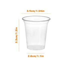 JJYHEHOT 300 PCS Shot Glasses, 20ml Plastic Transparent Shot Cups, Reusable Drinking Cups for Banquet, Parties, Birthdays, Weddings