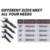 Sharp-tec Adjustable Spanner Set, Wide Jaw Opening Adjustable Wrench, 2PCs