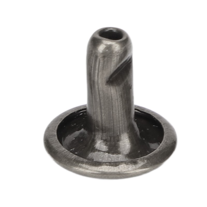 500 Sets Leather Rivets 8x8mm Electroplating Process High Hardness Iron