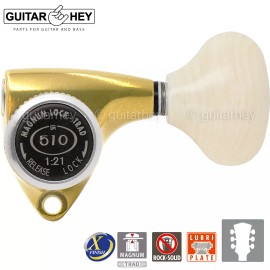 GOTOH NEW Gotoh SGV510Z-VL5 MGT L3+R3 LOCKING Tuners Set 3x3 - ANTIQUE X-FINISH GOLD