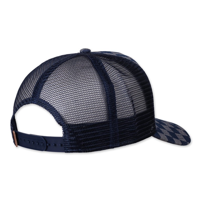 Djinns - Denim Check Trucker Cap Mesh Cap Hat Cap