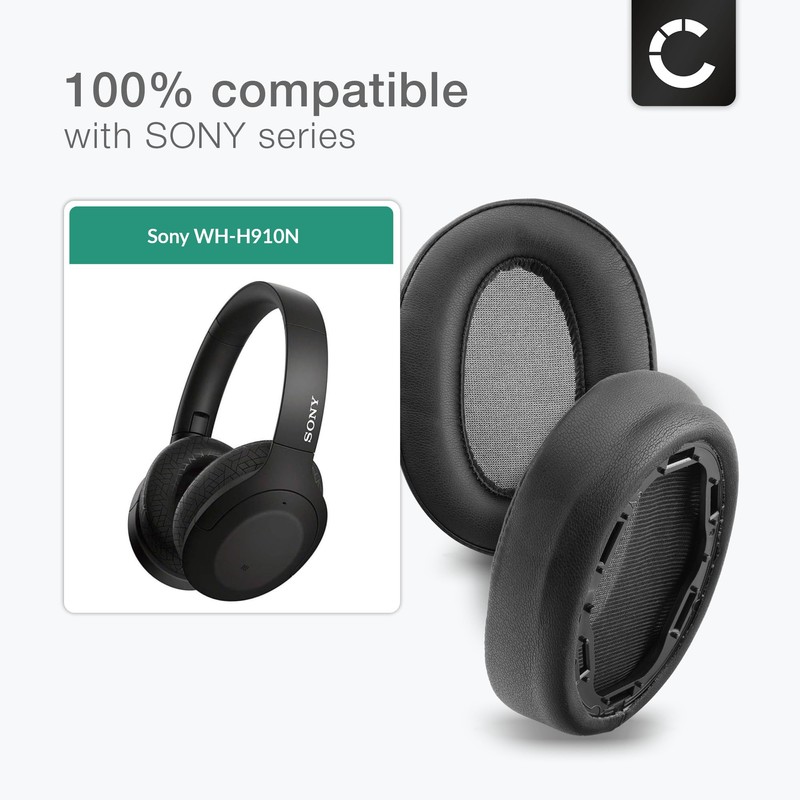 subtel Headset Replacement Foam Ear Pads for Sony WH-H910N Headphones,